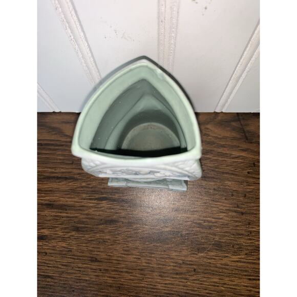 SCHAFER VATER JASPERWARE VASE GOAT With Children 4.75”x 2.75”x3” *Chip Top Edge* - Picture 2 of 7